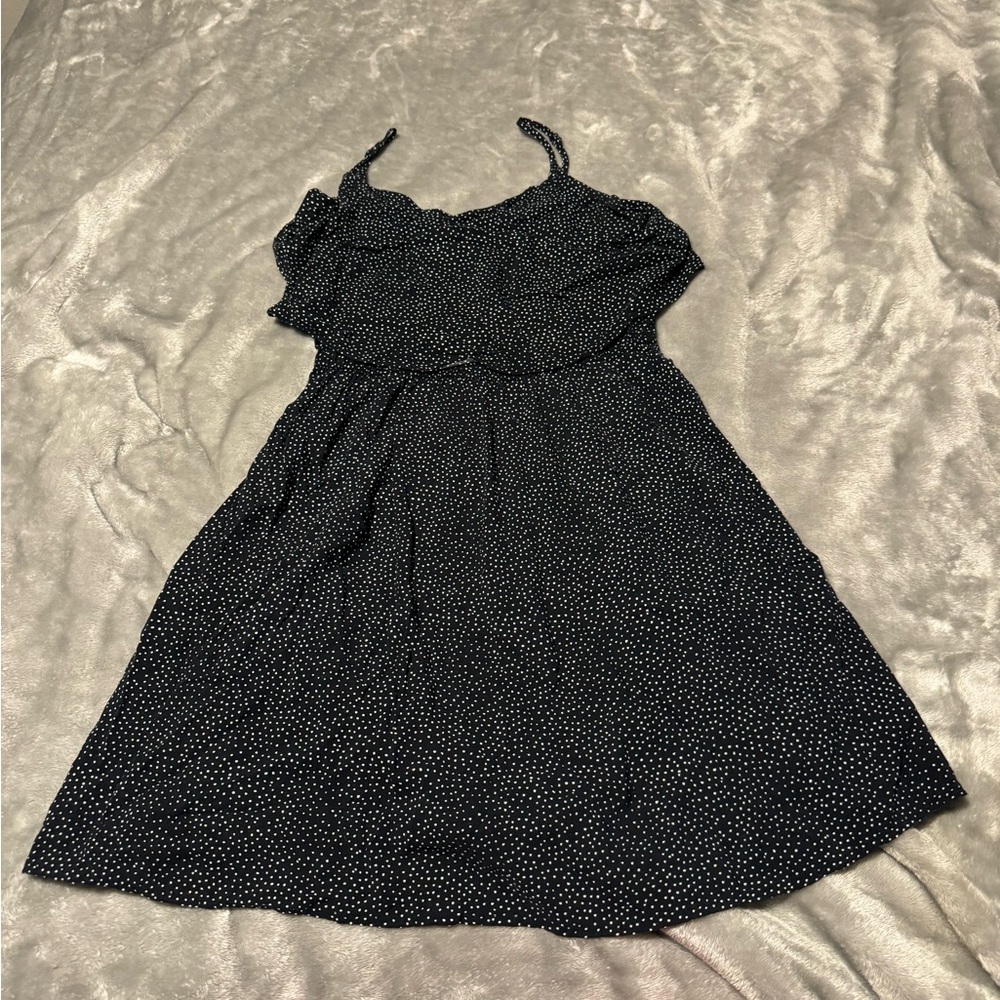 H&M Black Ruffled Sundress